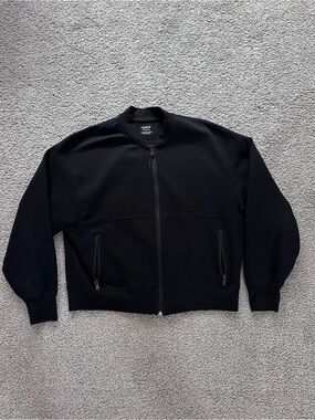 Old Navy Black Full-Zip Sweatshirt Jacket